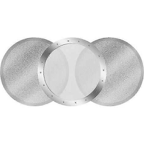 Lot de 3 filtres à café réutilisables en métal argenté, pour cafetière et machine à expresso (1/5)