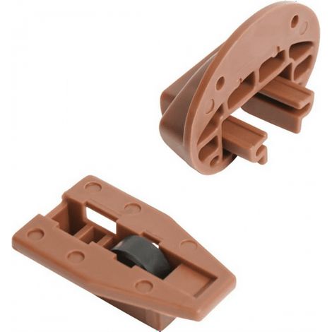 5 Paires guides tiroir, butée plastique, rouleau inférieur, pour commode, remplacement (1/5)