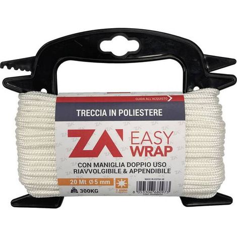 FUNE POLIESTERE  5MM CF 20M BIANCO