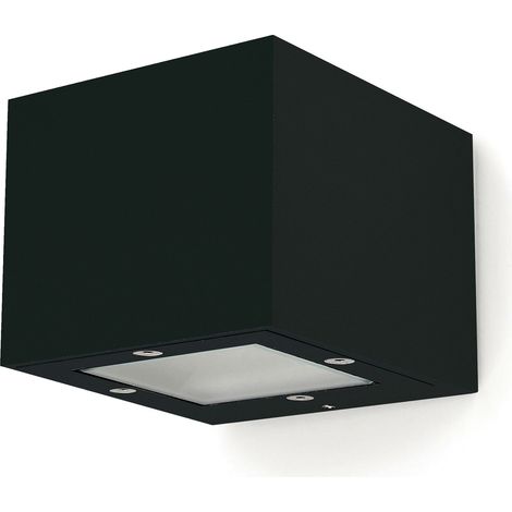 Aplique de pared ISORA doble emisión LED COB AC 2x4 W 152 lm 3000 K CRI90 IP65 Corte de fase L,C Negro (1/4)