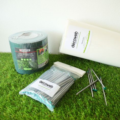 Kit de pose pour gazon synthétique sur sol meuble - 50 m² (1/5)