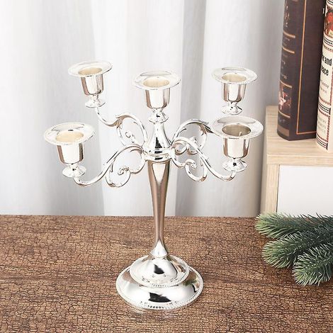 chandeliers Candlabres Argent-chandeliers 5 Bras (1/5)