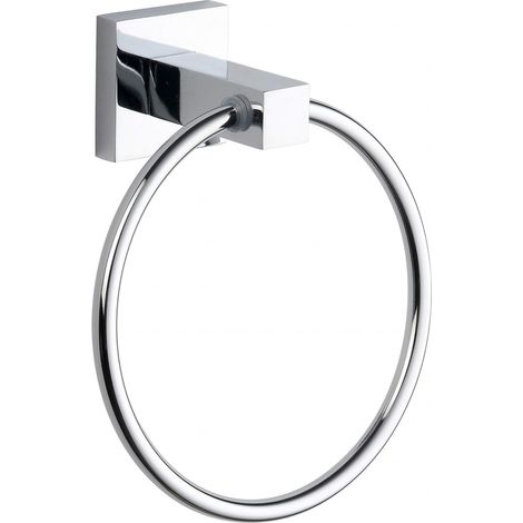 Anneau porte-serviettes chromé mural simple BGL (1/5)