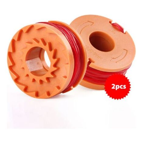 2 Stück 3m Schnittfadenspulen, 1,65 mm Durchmesser, langlebig, kompatibel mit WORX WA0010 Freischneidern und Trimmern (1/4)
