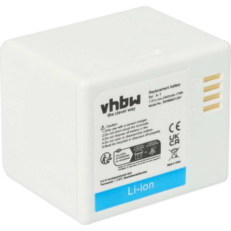 vhbw Akku kompatibel mit Netgear / Arlo VMS3230, VMC4030 Knopfkamera, getarnte Kamera (2200 mAh, 7,2 V, Li-Ion) (1/5)