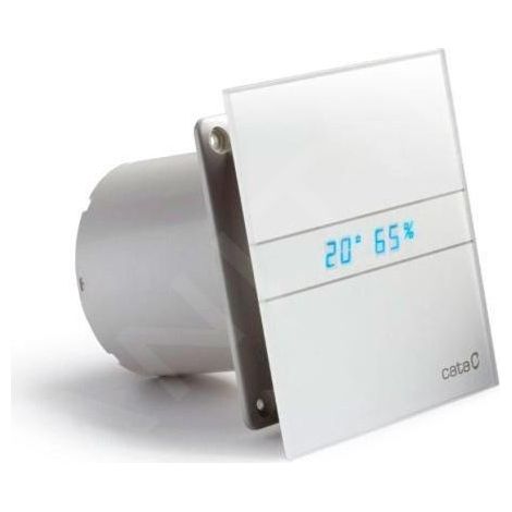 Ventilateur axial de salle de bains E-120 GTH – 6/11 W – Conduit 120 mm – Capteur d'humidité réglable – Installation murale ou plafond – Cata (1/5)