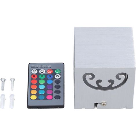 Applique da parete RGB in alluminio, luce di sfondo quadrata, luce KTV RGB per illuminazione di corridoi, passaggi e passaggi.