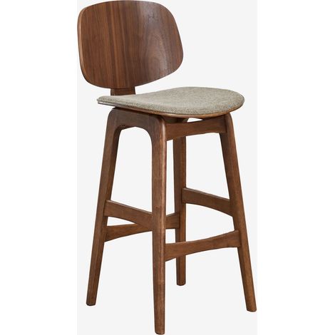Taburete alto en madera y tapizado Canada SKLUM (1/5)