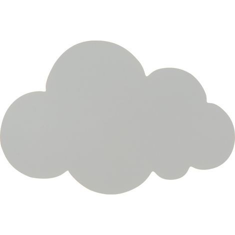 Aplique de pared con forma de nube, aplique LED moderno para interiores, foco de pared para habitaciones infantiles, lámpara acrílica con LED integrados, luz blanca cálida. (1/4)