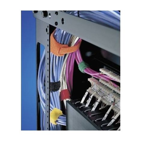 HellermannTyton TEXTIE-1M-PA/PP-BK-I Fascette a strappo per raggruppare Lato morbido e lato rigido (L x L) 1000 mm x 12