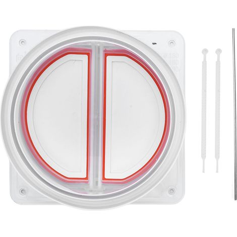 Clapet anti-retour pour hotte aspirante unidirectionnel en plastique anti-odeurs, pour conduit de fumée de cuisine ou salle de bain. (1/5)