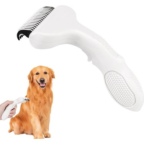 Brosse Anti-Poils et Peigne Démêlant pour Chien et Chat - Toilettage Sous-Poil & Massage Doux (1/5)