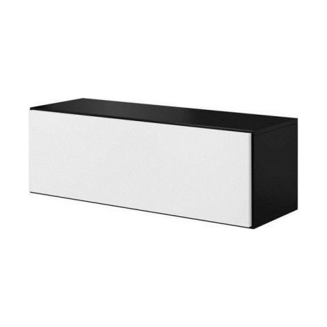 Estantería Cama FURNITURE ROCO - Negro/Blanco, Mueble de Pared/Suelo (1/3)