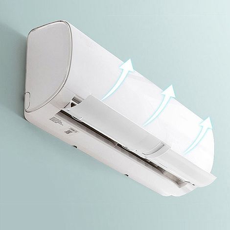 Déflecteur de climatiseur rétractable anti-soufflage direct d'air froid, déflecteur blanc (1/5)
