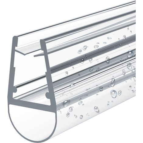 EMKE Joint de douche pour 7-8mm de verre Joint de douche en PVC porte de douche ou cabine de douche joint, modèle 1, 80cm 1 pièce (1/4)