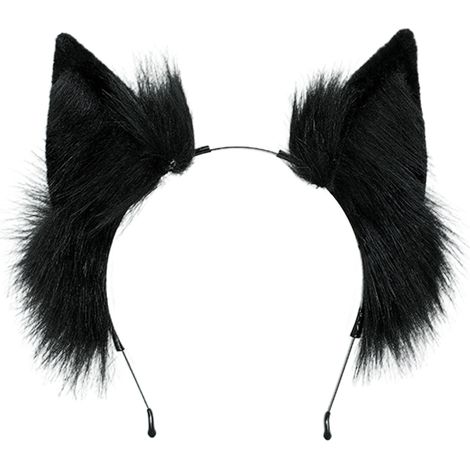 Oreilles Animalieres Renard Loup - Bandeau Cheveux Faux Pelage Doux - Accessoire Halloween Carnaval Fête Costume - 1 Pièce (1/5)
