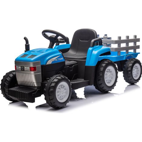 Trattore Elettrico 12V per Bambini con Telecomando Blu (1/5)