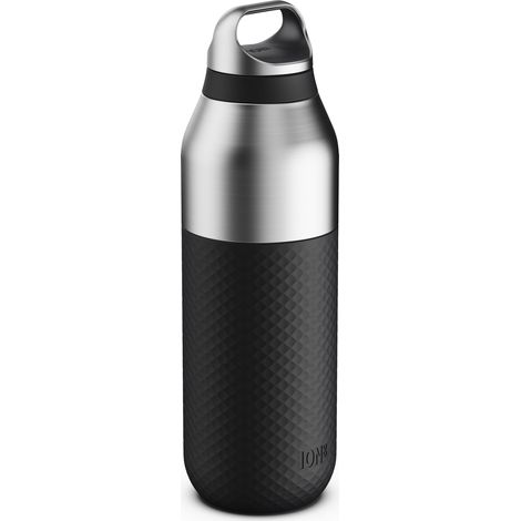 Gourde Isotherme 835 ml (28 oz)- Acier Inoxydable Étanche, Isolation Sous Vide pour Boissons Chaudes et Froides, Bouchon à Vis, Passe au Lave-Vaisselle, Noir (1/5)
