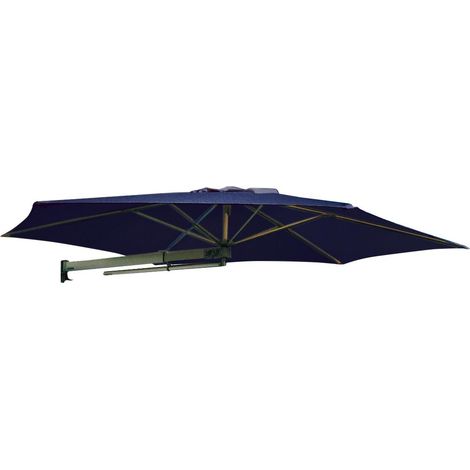 Ombrellone da Giardino a Parete Ø2,70m Maffei Parrot P3 Blu (1/5)
