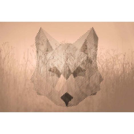 Papier peint panoramique original motif loup Tapisserie panoramique animaux pour bureau Papier peint panoramique moderne pour salon (1/3)