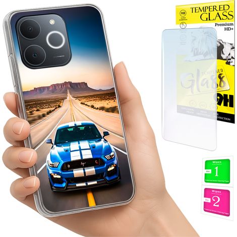 Custodia per Realme Note 70T con cover fotografica e vetro temperato 9H. (1/5)
