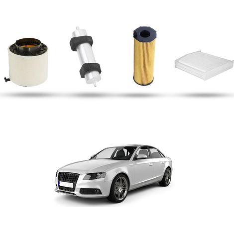 Kit Tagliando 4 filtri compatibile con Audi A4 (B8) 2.7 tdi 140kw dal 2007 al 2012 (1/5)