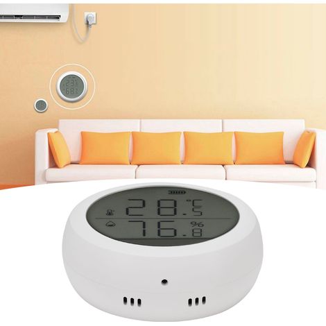 Temperatur- und Feuchtigkeitssensor mit LED-Anzeige, intelligentes Gerät für Zuhause und Büro (1/5)