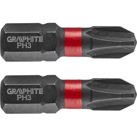 Schlagbohrer PH3 x 25 mm, 2 Stück. (1/2)