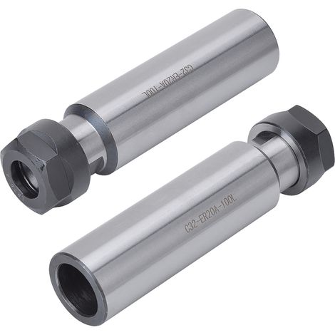 Porte-pince de serrage, rallonge droite pour fraise ER20A-100L, longueur 100 mm, C32 (1/5)