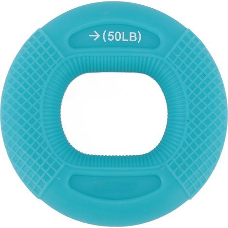 Anneau de renforcement de poignée en Silicone, presse-entraînement de force pour les doigts, l'avant-bras, l'exercice musculaire, bleu, 40 à 50lb (1/5)