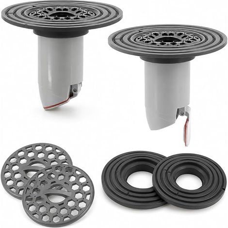 Filtre Cheveux Siphon Sol de Douche Solsalle Bain, Clapet Anti-Retour pour Baignoire, Douche, Vidange, Cuisine, Bain, Buanderies (1/5)