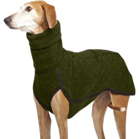 Mono ligero para perros estilo suéter - Mono para perros cortavientos de cuello alto - Pijama de invierno abrigado para perros - Talla 3XL (1/5)