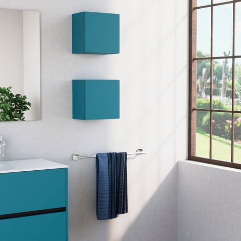Inda - Pensile bagno con anta DX 30x30 cm - Avio opaco (1/3)