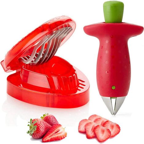 Kit râpe à fraises fruit : outil éplucheur et vide-pépins pour baies, retire tiges et feuilles, accessoire de cuisine.