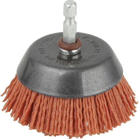 Wolfcraft Topfbürste Nylon Ø 65 mm Schaft 6 mm Winkelschleifer (1/2)