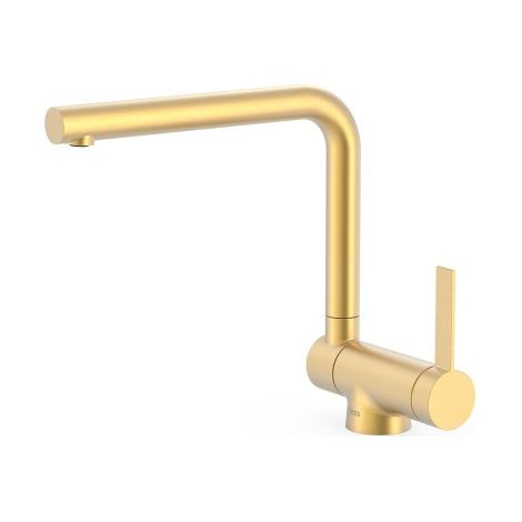 Mitigeur cuisine à bec rabattable Or Mat 24K - TRES 23033503OM