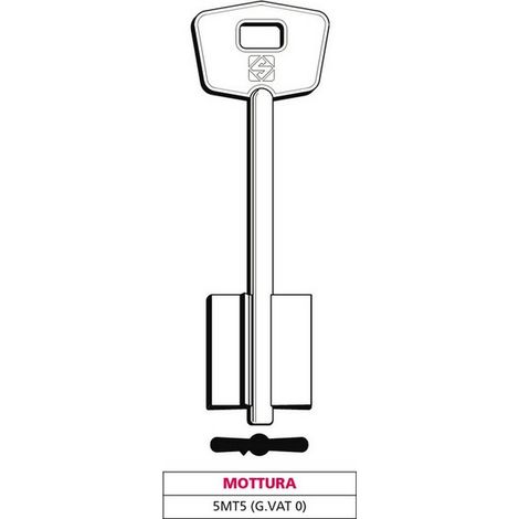 5PZ CHIAVE A DOPPIA MAPPA 5MT5 (G. VAT 0) MOTTURA