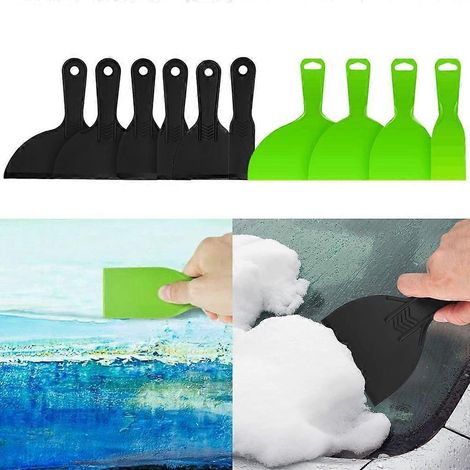 Ensemble de pelles à mastic réutilisables, grattoirs flexibles pour peinture et papier peint (1/4)
