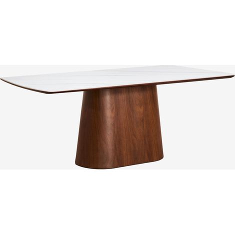 Table à manger rectangulaire 200x100 cm en bois Aura SKLUM (1/5)