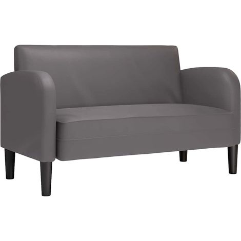 Canapé,Sofa pour Salon,Banquette causeuse gris 110 cm similicuir CFW393438 (1/5)
