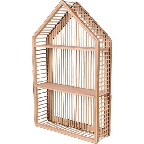 Étagère murale design maison 2 niveaux (1/3)