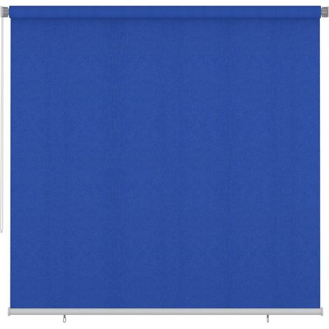 Store enroulable d'extérieur protection solaire anti-UV HDPE bleu 245 x 230 cm - PANGIVO (1/5)