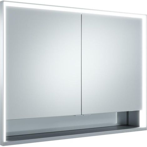 KEUCO Royal Lumos Spiegelschrank Wandeinbau 2-türig, kurze Tür, (1/4)