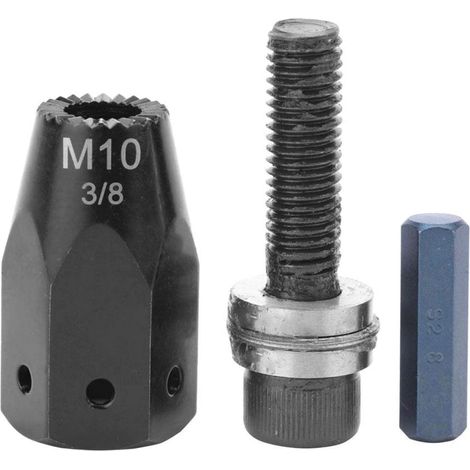 Tête d'écrou de rivet, tête de riveteuse pneumatique M5 M6 M8 M10 Set de traction pneumatique Rivets à air pistolet à écrou tête d'écrou de rivet pour riveteuses pneumatiques(M10 Straight handle) (1/5)