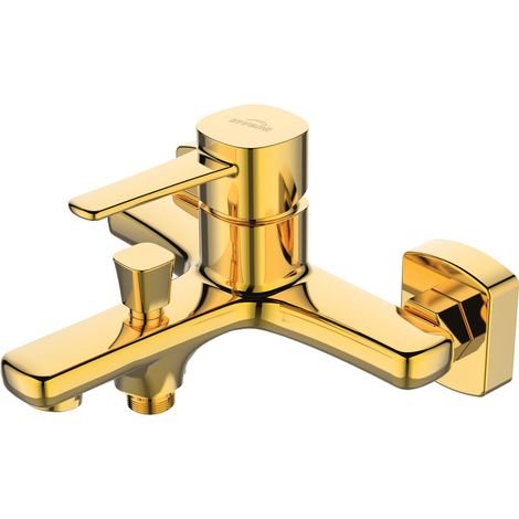 Robinet Mitigeur Baignoire Or Mural Monocommande Glamour (1/2)