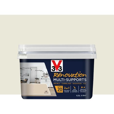 Peinture V33 Rénovation Multi-Supports Lin 0,5 L (1/2)