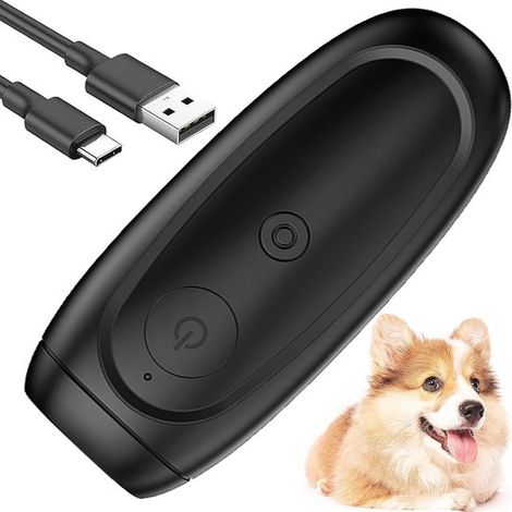 Dispositivo antiladridos，dispositivo portátil recargable para el control de ladridos de perros，para cachorros y perros pequeños y grandes (1/5)