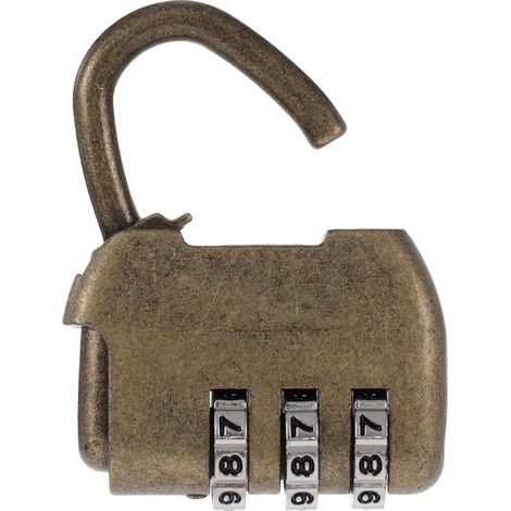 Cadenas Alliage à Combinaison en Zinc de Rétro pour Bagages (1/5)