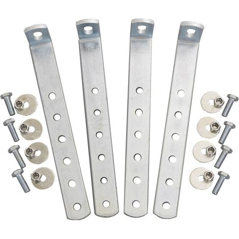 Set de fijación alutec 42001 4 soportes 8 tornillos M8