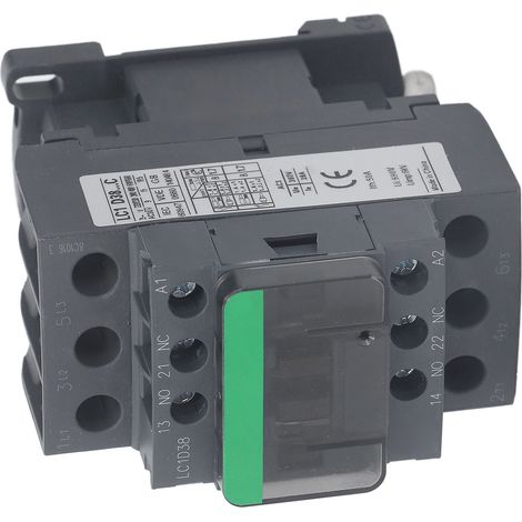 Contacteur électrique 38A 1NO 1NC haute conductivité, bobine 220V/380V, pour commande industrielle, contacteur triphasé puissant (1/5)